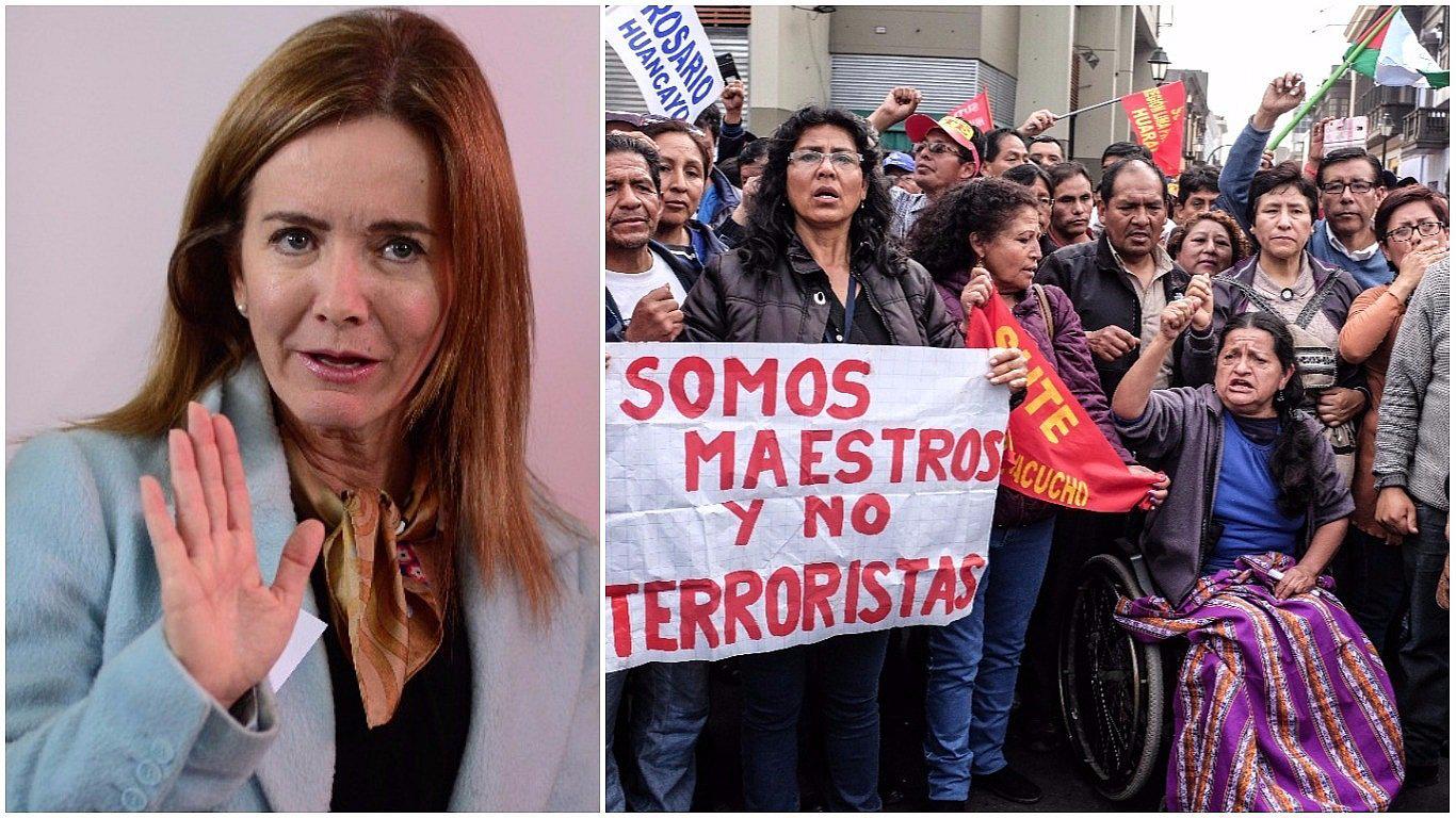 Marilú Martens: No habrán más mesas de diálogo con maestros en Lima, pero sí en regiones