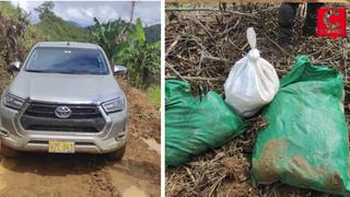 ‘Narcos’ abandonan camioneta con 89 kilos de alcaloide de cocaína en Ayacucho