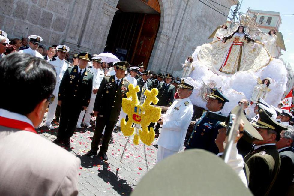 FF.AA. de Arequipa rindieron culto a la Virgen de la Merced