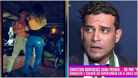 Christian Domínguez asegura que no hablará sobre baile del tubo (VIDEO)