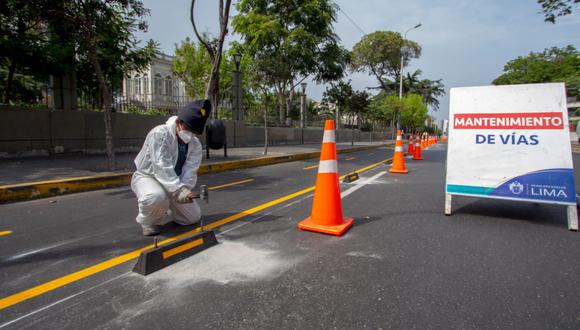 Los trabajos de implementación de las ciclovías están a cargo de la Subgerencia de Transporte No Motorizado. (Foto: Municipalidad de Lima)