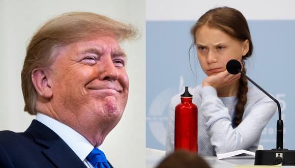 Greta Thunberg y Donald Trump/ Foto: EFE