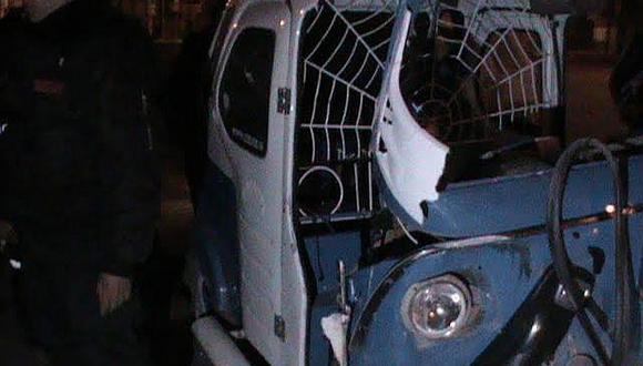 Juliaca: un moto taxista quedo herido tras ser impactado por una cúster