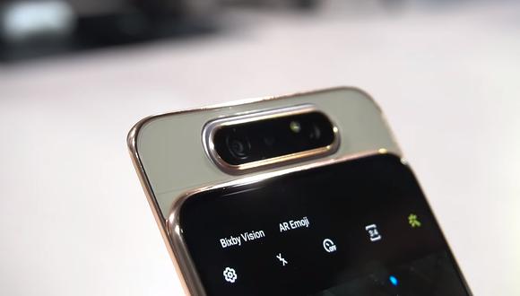 Galaxy A80: Samsung presentó smartphone con cámara giratoria