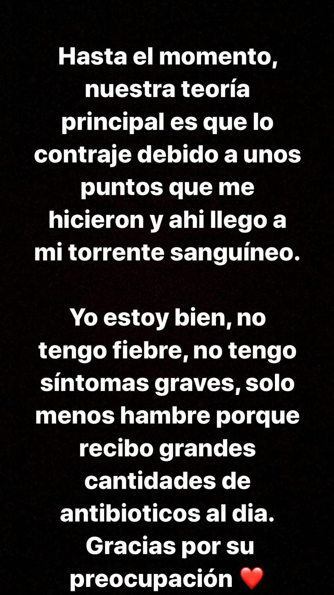Lucía Oxenford explicó en redes sociales su estado de salud.