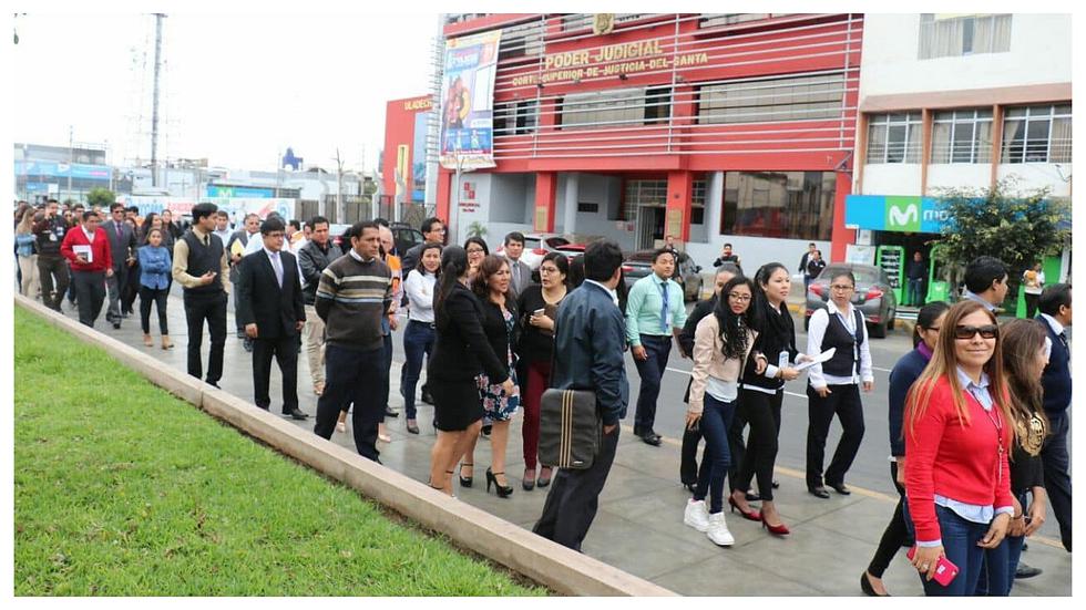 Chimbotanos participan de Simulacro Nacional de Sismo (FOTOS Y VIDEO) 