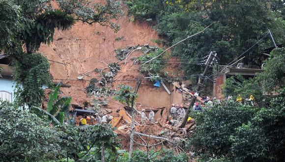 Brasil: Lluvias dejan 24 muertos en la sierra de Río de Janeiro