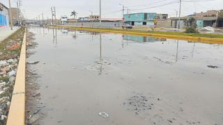 Nuevo Chimbote: Calles quedan anegadas por colapso de dren