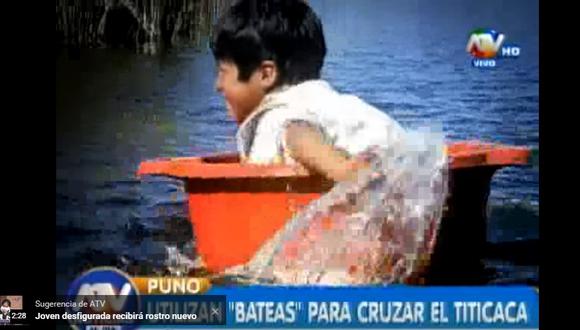 YouTube: Niños usan bateas para cruzar lago Titicaca y llegar al colegio (VIDEO)