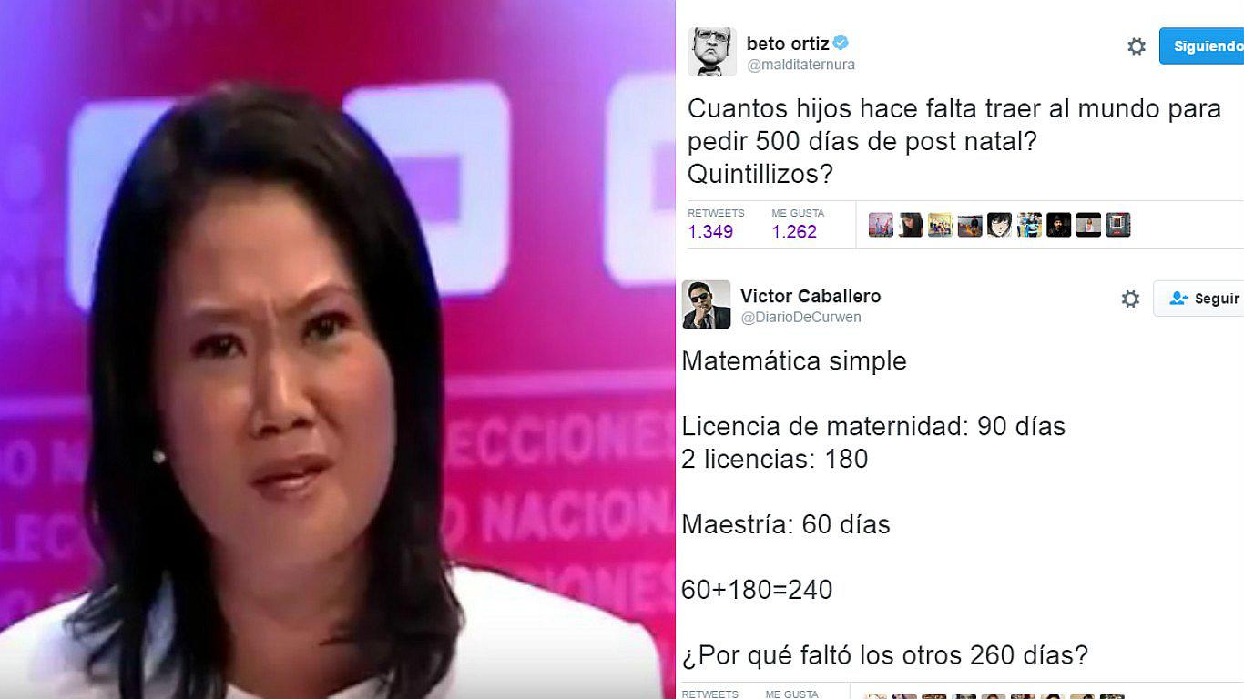 #DebatePresidencial2016: Critican duramente a Keiko Fujimori por respuesta a sus 500 faltas al Congreso (VIDEO)