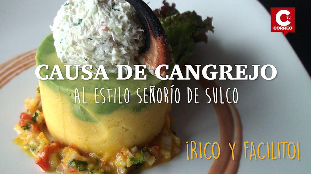 ​Rico y facilito: Causa de cangrejo al estilo del Señorío de Sulco (VIDEO)