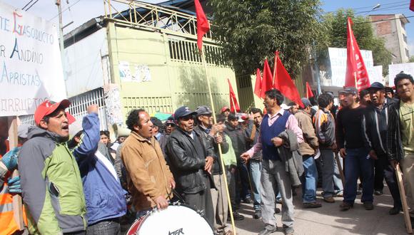 Cusco:  acusan a gobierno regional de dividir gremio de Construcción Civil 