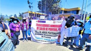 Trabajadores de salud de Arequipa piden que se respete proceso de resignación