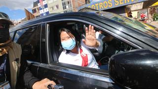Keiko Fujimori llegó a Arequipa para participar en debate presidencial este domingo 30 