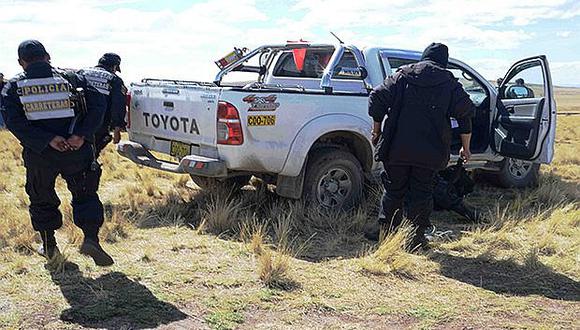 Sujetos armados asaltan camioneta y se llevan 10 mil soles en Azángaro
