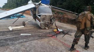 Ucayali: Abandonan narco avioneta en la que se intentó llevar 350 kilos de PBC a Bolivia (VIDEO)