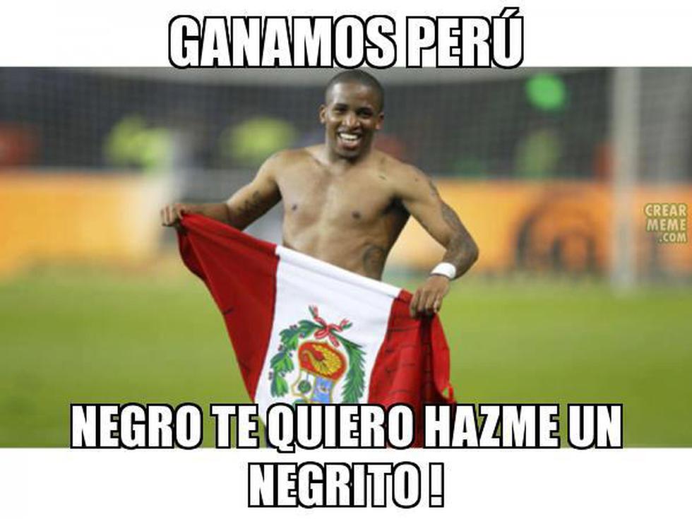 Aparecen memes del triunfo peruano y Farfán