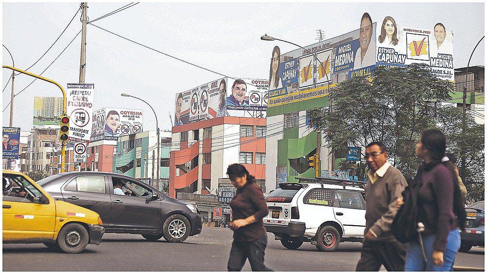 Lima empieza a llenarse de propaganda electoral