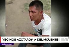 Delincuente es azotado por vecinos tras robar a una joven en Chaclacayo