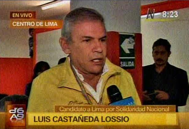 Luis Castañeda: "Se rompería una tradición si la campaña electoral no fuera mentirosa"