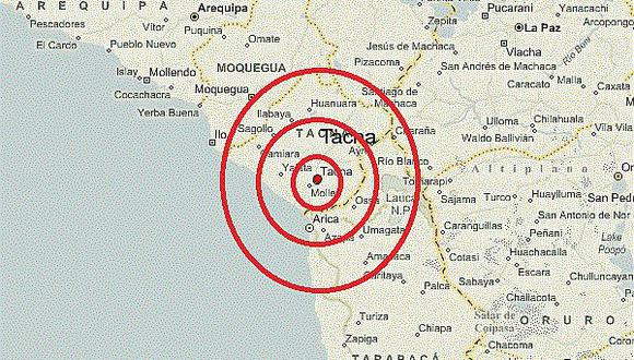 Fuerte sismo de magnitud 6,3 sacudió la ciudad de Tacna