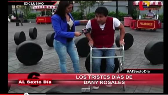 Cómico Danny Rosales estaría a punto de quedar paralítico (VIDEO)