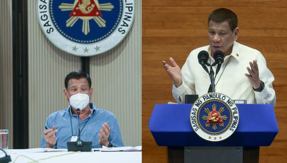 Presidente de Filipinas se ofrece como voluntario para probar la vacuna rusa: “Seré el primero”. Foto: AFP