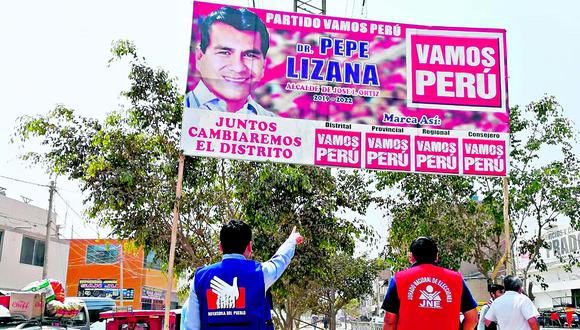 Partidos políticos dañan ornato en Chiclayo y José Leonardo Ortiz 