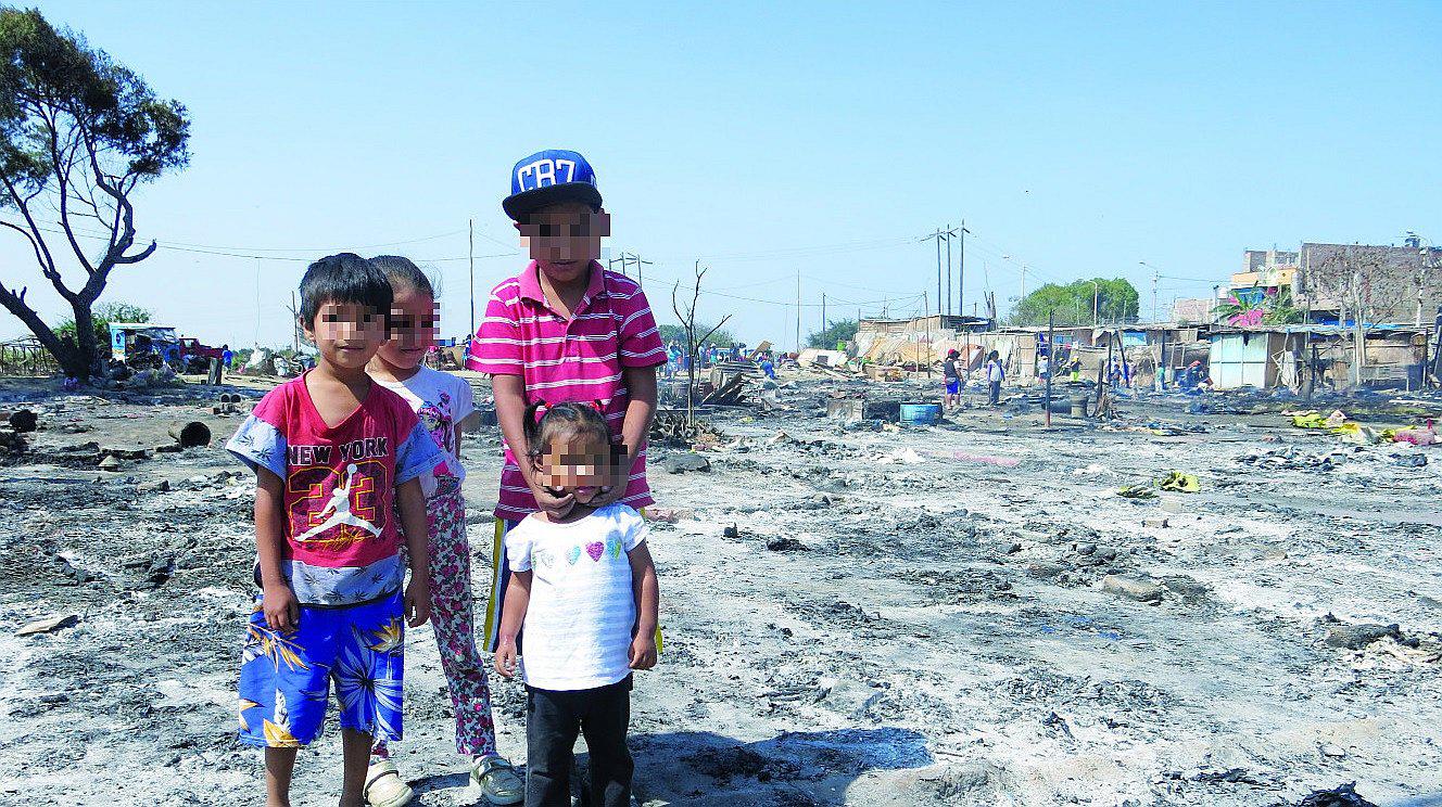 Chimbote: Incendio en Villa España deja en la calle a casi 30 familias 