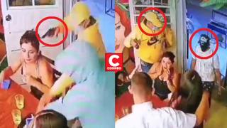 Piura: Cuatro delincuentes asaltan a clientes de un restaurante (VIDEO)