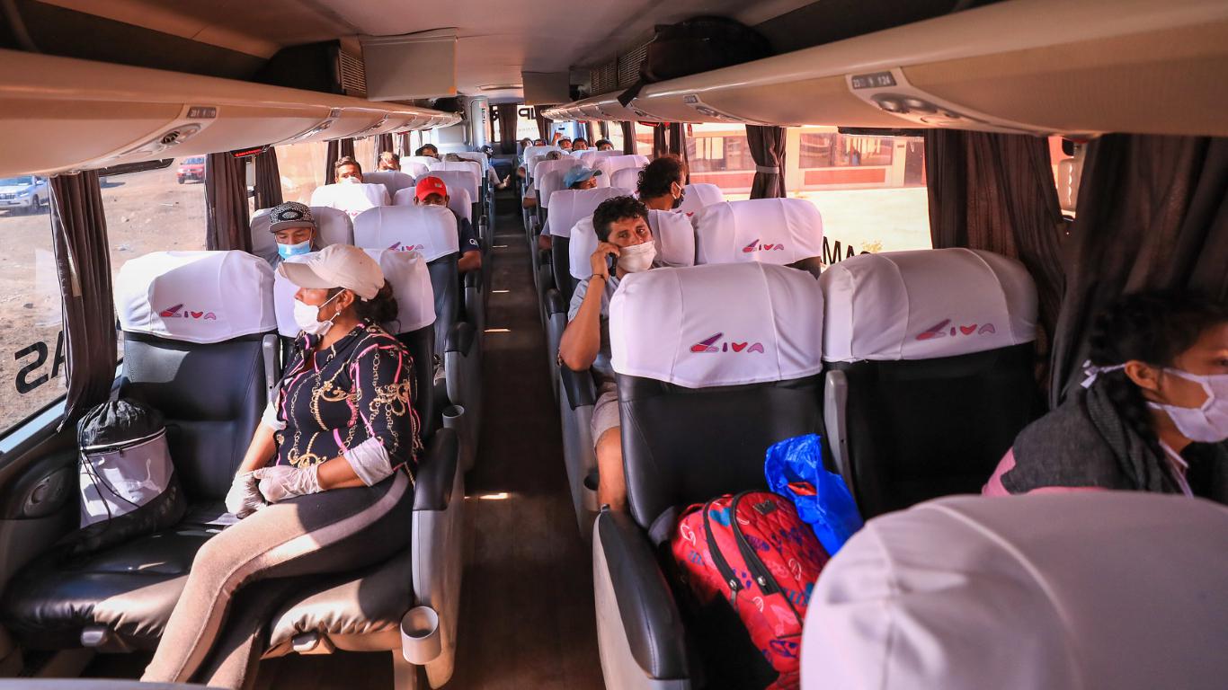 Pescadores retornaron a Piura tras estar varados en Pucusana durante 25 días. (Foto: Ministerio de la Producción)