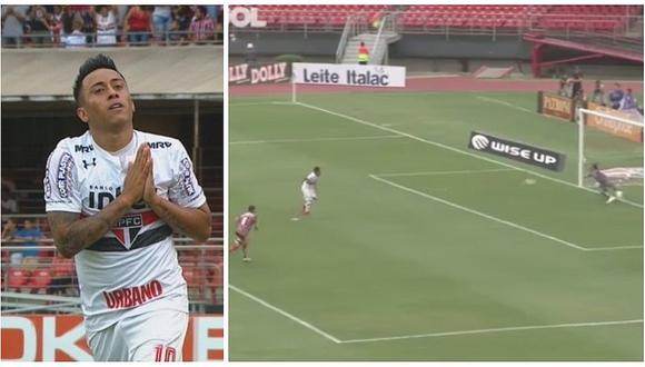 Christian Cueva celebró gol pidiendo disculpas a hinchas de Sao Paulo (VIDEO)