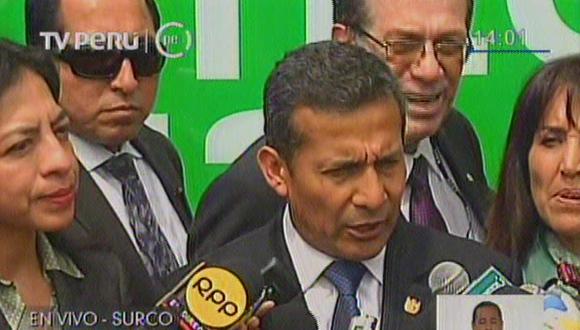 Ollanta Humala niega infracción constitucional o legal