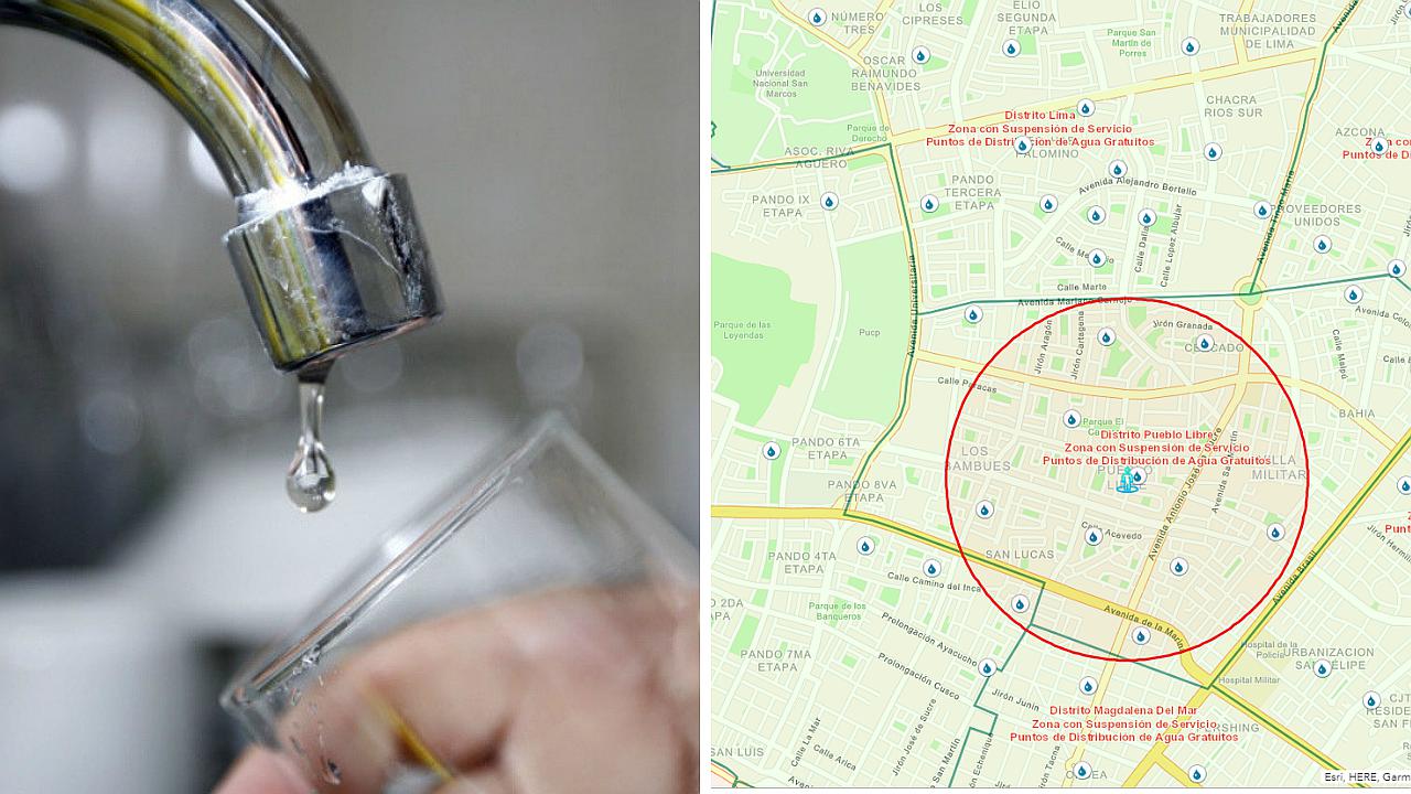 Corte de agua: Conoce los puntos donde se reparte agua en Lima y Callao