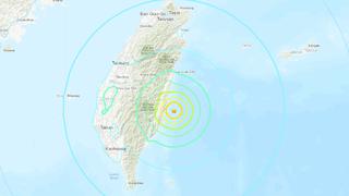 Sismo de magnitud 6,6 sacude la costa este de Taiwán