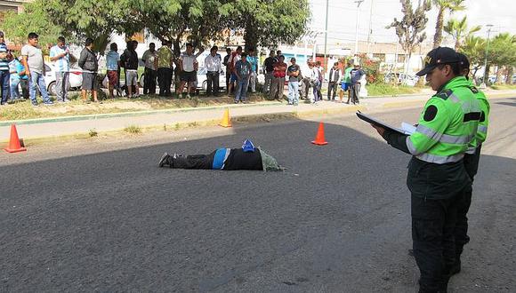 Hombre muere atropellado en la avenida Jorge Basadre