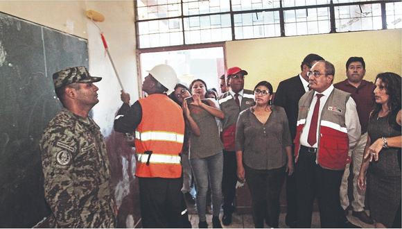 Más de 100 colegios de Lima  y Callao están inhabitables a pocos días del inicio de las clases