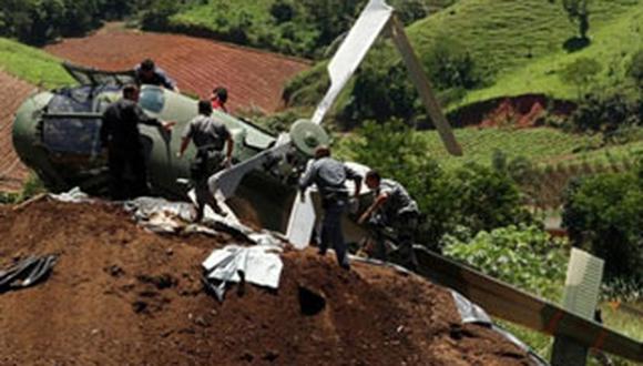 India: Tres muertos en caída de helicóptero