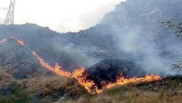 Cusco: incendio forestal en santuario histórico de Machu Picchu aún no ha podido ser apagado (Foto: Juan Sequeiros).