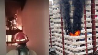 Incendio en la Residencial San Felipe: Bombero está intubado y se encuentra en UCI por inhalación de humo y gases tóxicos 