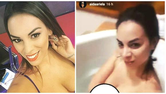 Aída Martínez es censurada en Instagram tras publicar video desnuda en su bañera (FOTOS)