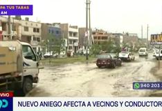 San Juan de Lurigancho: controlan fuga de agua en avenida Santa Rosa (VIDEO)