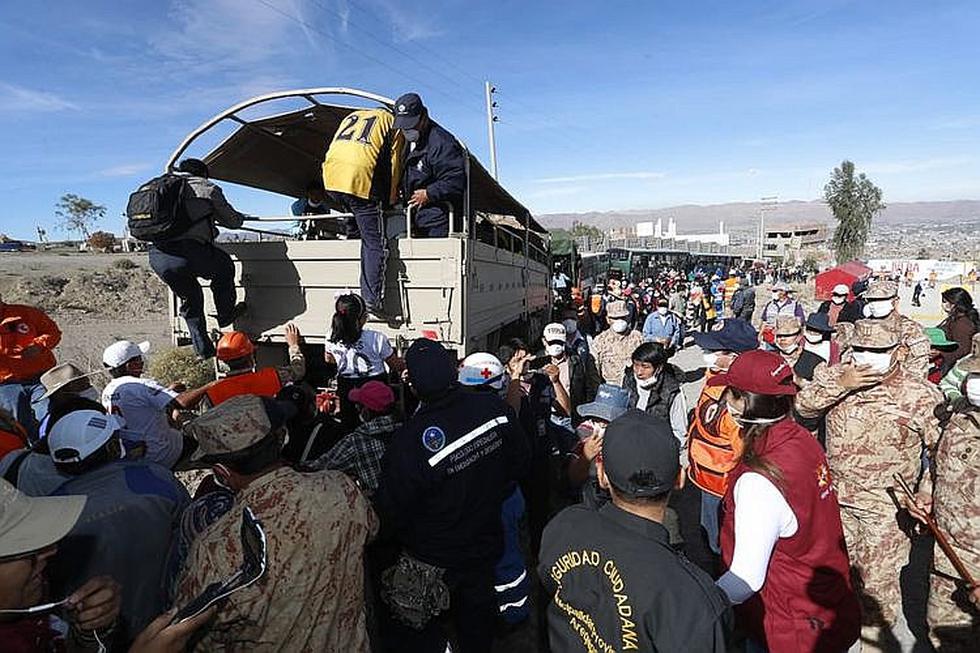 Aplican estrategias de la ONU en simulacro de erupción del volcán Misti (FOTOS)
