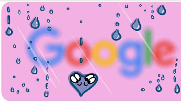 El doodle que Google le dedicó al Día de San Valentín el 14 de febrero de 2023. (Captura de Google)