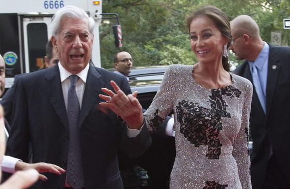 Mario Vargas Llosa e Isabel Preysler acuden a fiesta de Porcelanosa en Nueva York