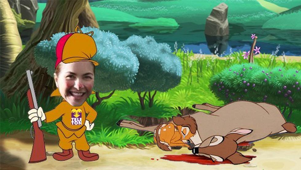 Con memes critican a Lucero por tomarse fotos con un animal cazado