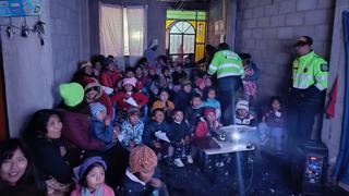 Arequipa: Policías de Alto Selva Alegre realizan funciones de cine para niños de su jurisdicción 
