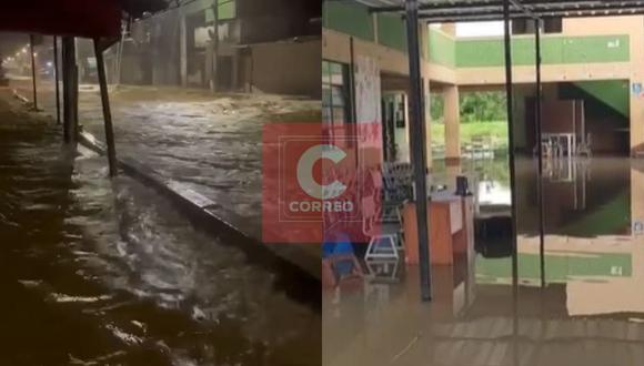 Los vecinos de Chulucanas soportaron una torrencial lluvia que convirtió las calles en riachuelos, dejando a su paso varias viviendas inundadas y colapsadas.