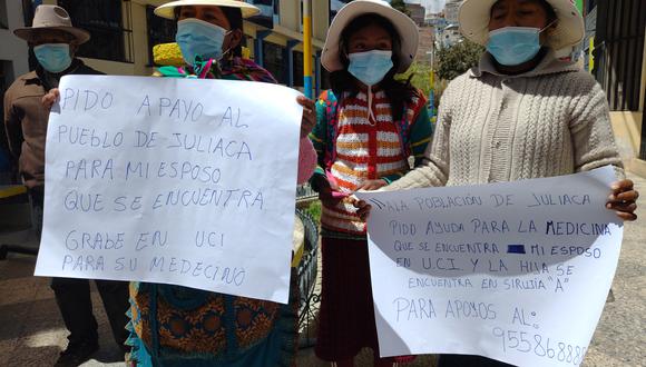 Valeriana Parillo Panca, pareja y madre de los agredidos, pidió apoyo a la población. (Foto: Feliciano Gutiérrez)