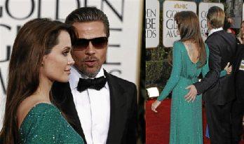 Brad Pitt toca trasero de Angelina con desenfado